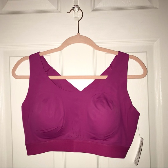 New MTA Sport Women's Size XL Sports Bra Crossback Padded Bright Magenta - Picture 2 of 4